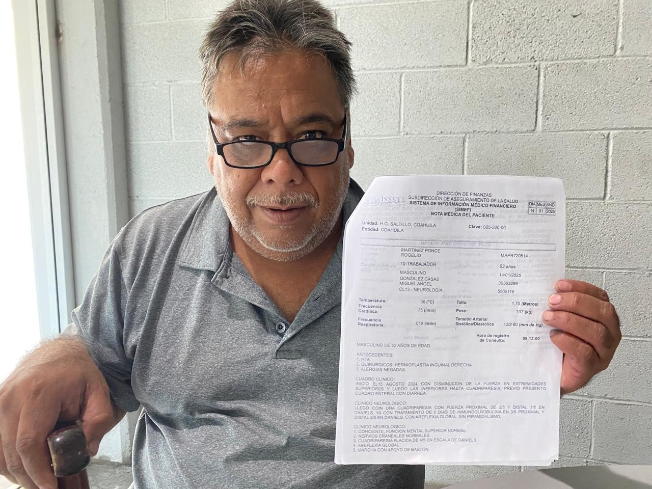 Lo ataca Guillain-Barré y le quitan incapacidad
