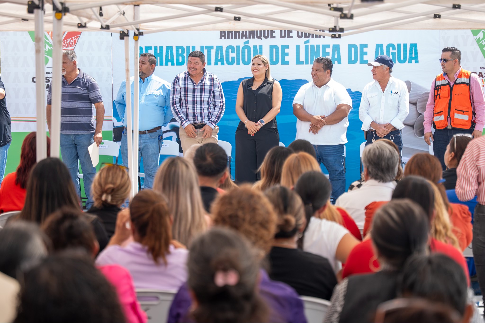 Arranca Yesica rehabilitación de línea de agua en Castaños