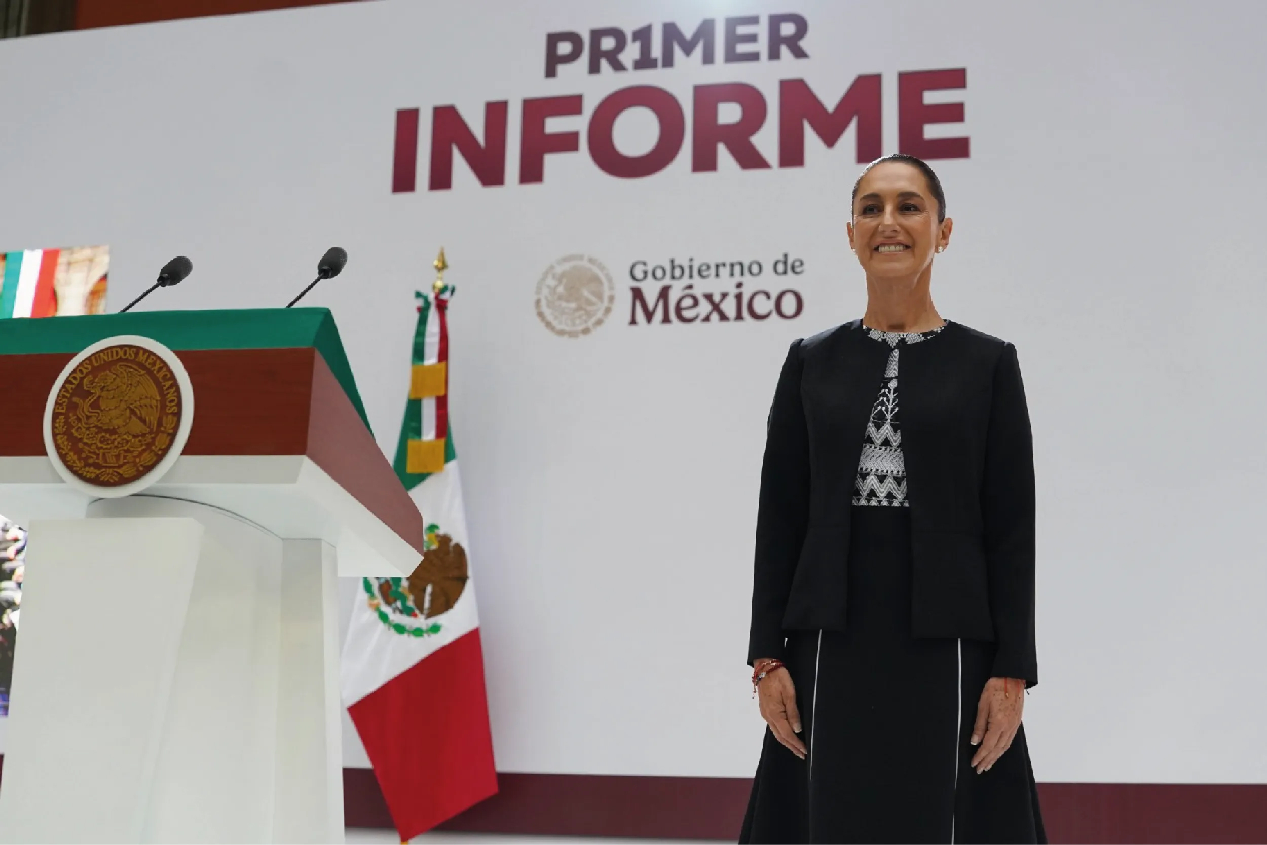 Rinde Sheinbaum Primer Informe de Gobierno