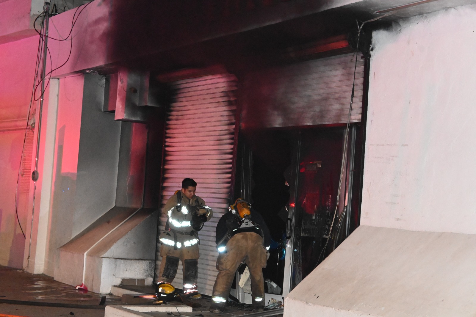 Acaba incendio con BAIMA, tienda china