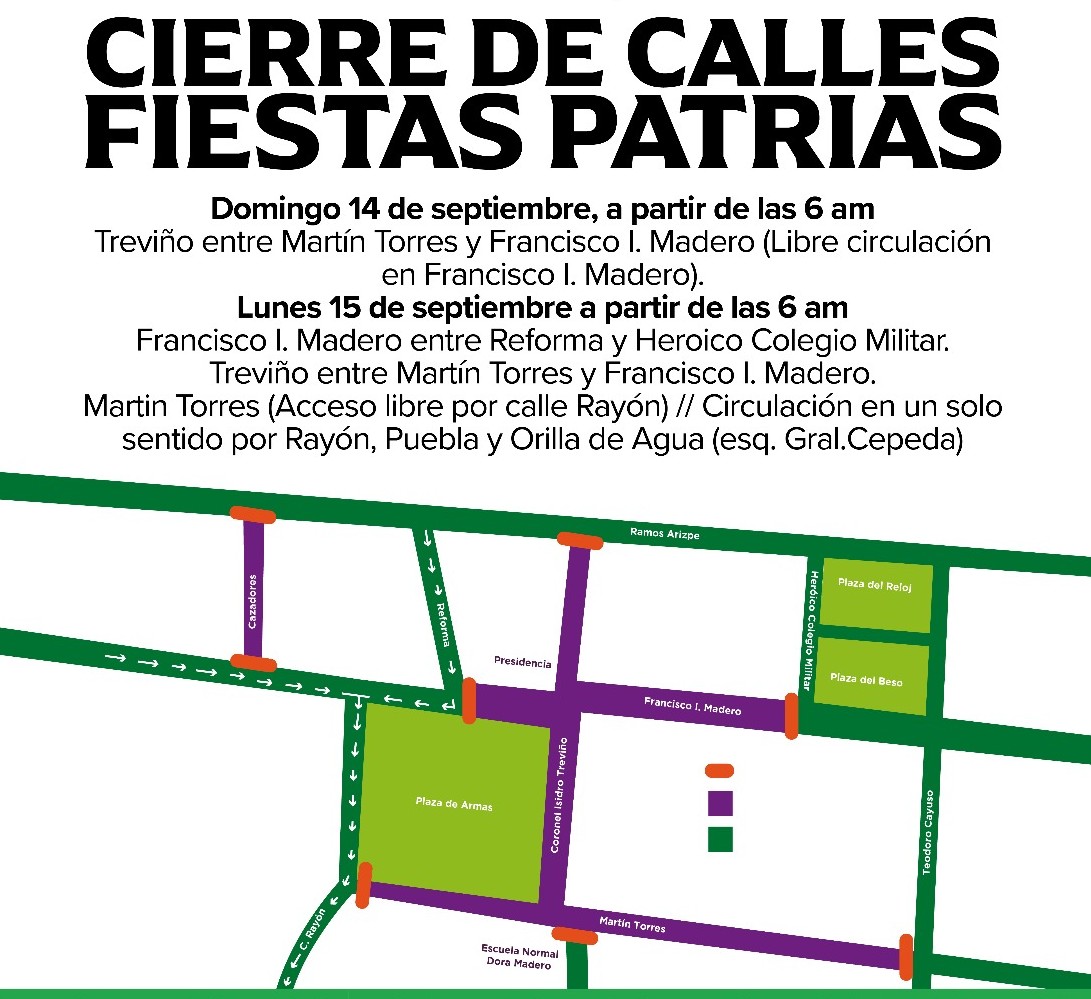 Refuerzan seguridad por festejos patrios