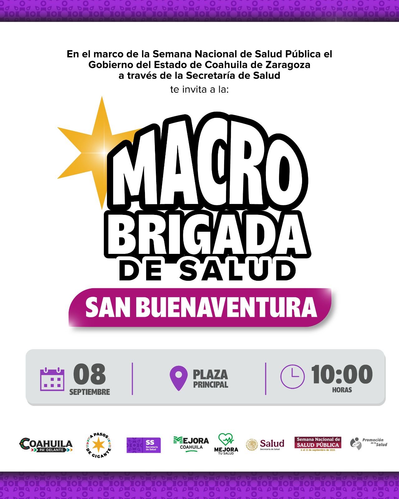 INVITA SAN BUENA A MACRO BRIGADA DE SALUD ESTATAL