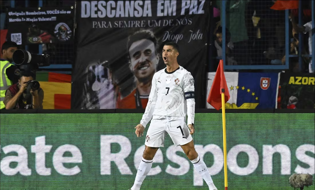 Cristiano Ronaldo anota doblete con Portugal ante Armenia; llega a 942 goles en su carrera