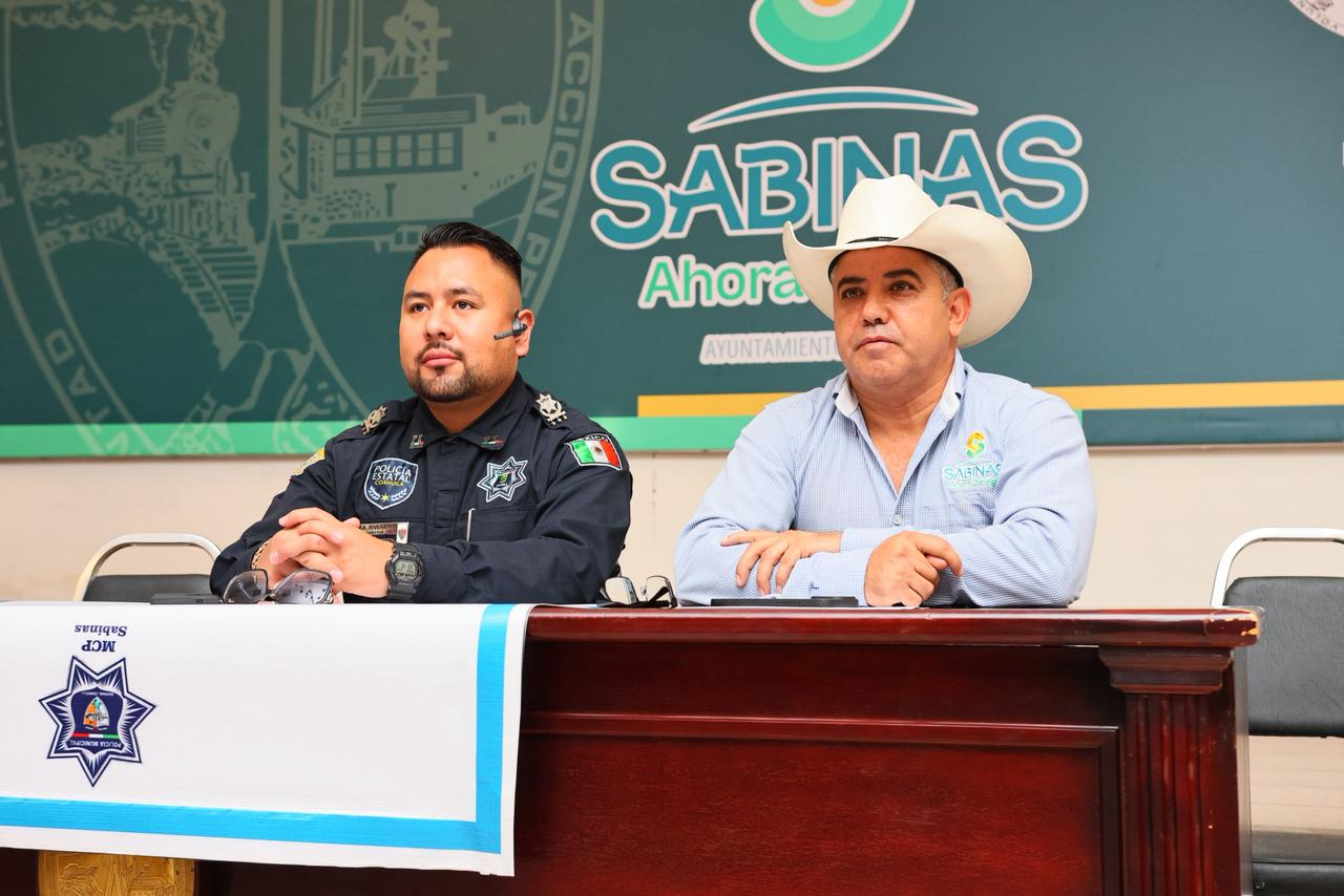 Alcalde de Sabinas impulsa capacitación y cercanía ciudadana en Seguridad Pública