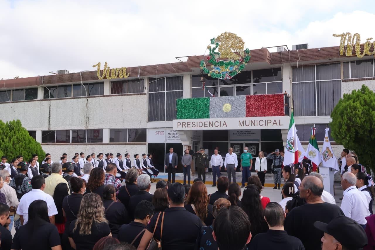 San Juan de Sabinas conmemora el 204 aniversario de la Consumación de la Independencia
