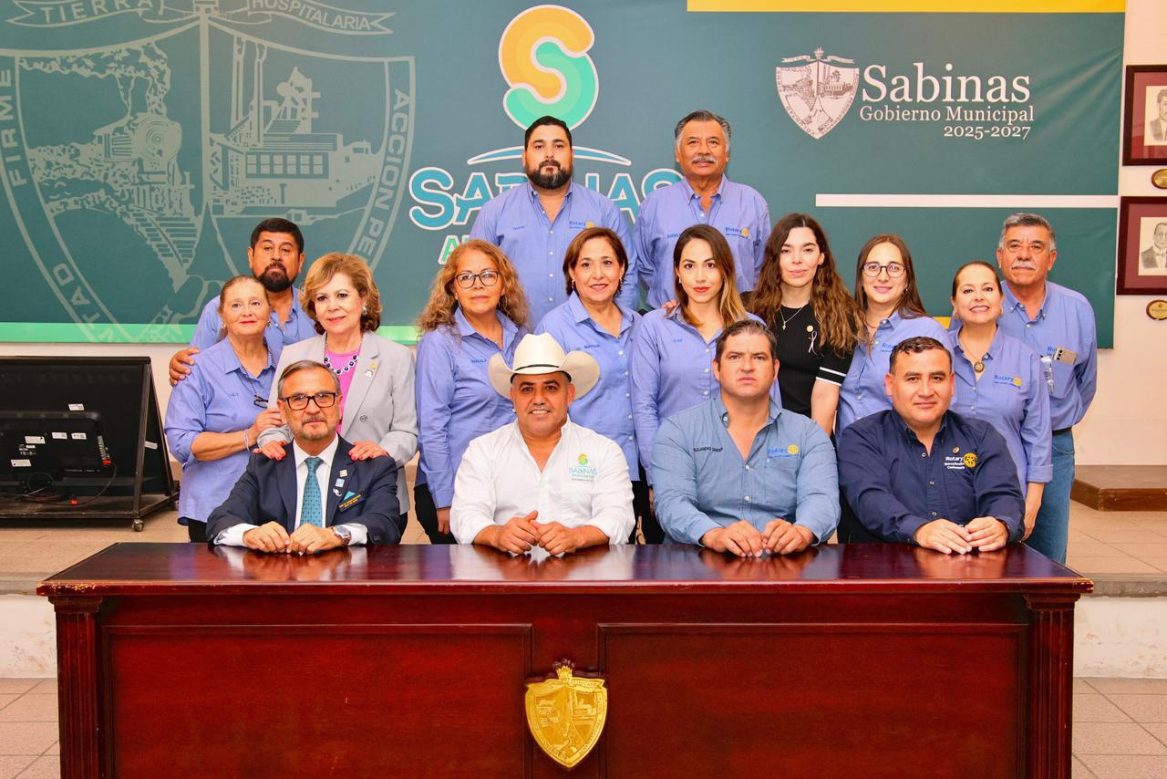 Acuerdan Chano y Rotarios más apoyos para Sabinas