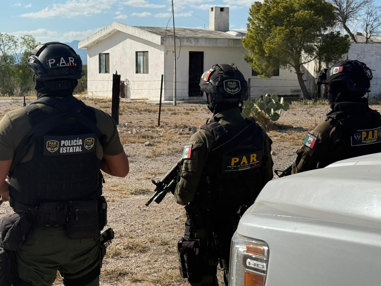 Operativo estatal de seguridad recorre brechas y ranchos de Castaños