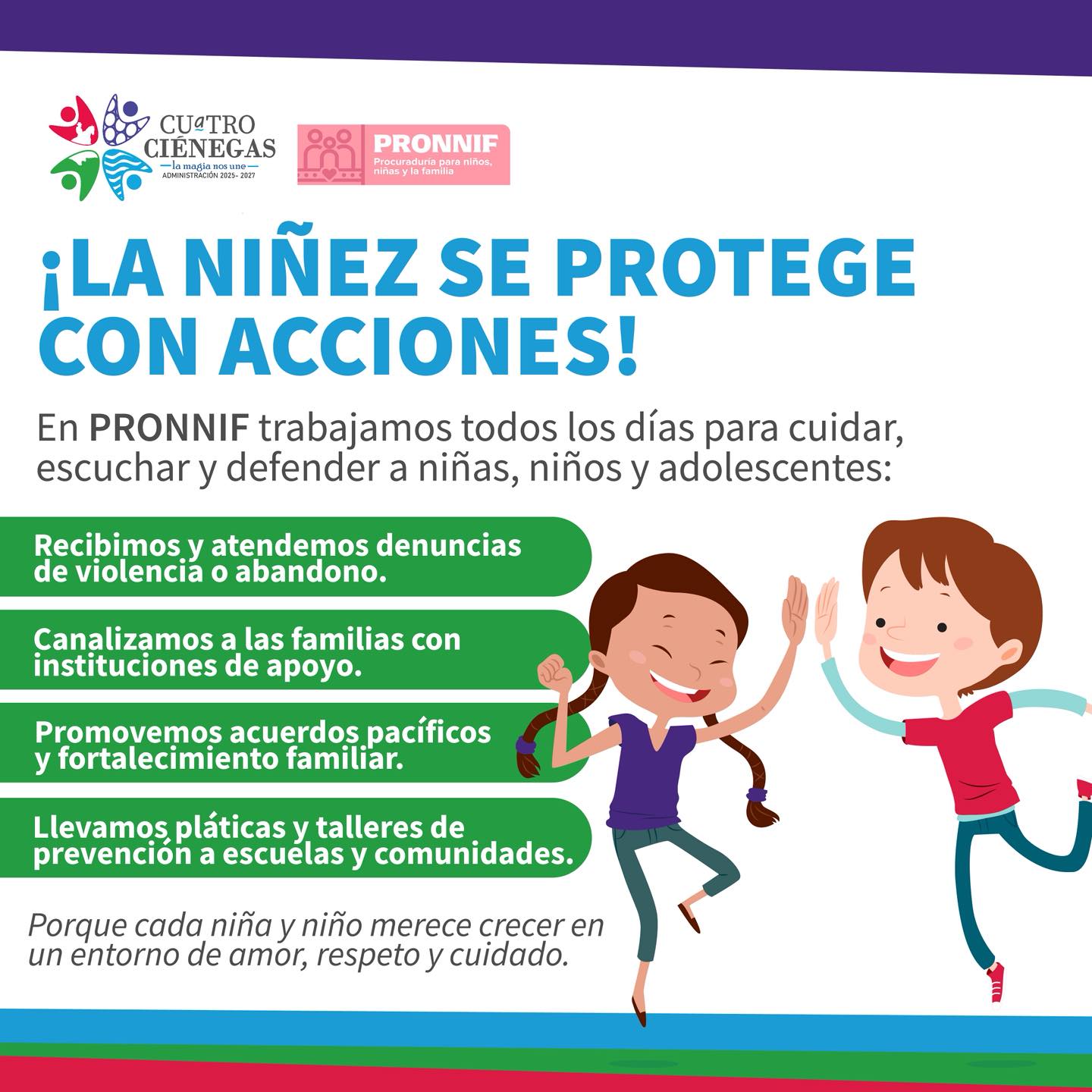 Refuerzan seguridad de niñez cieneguense
