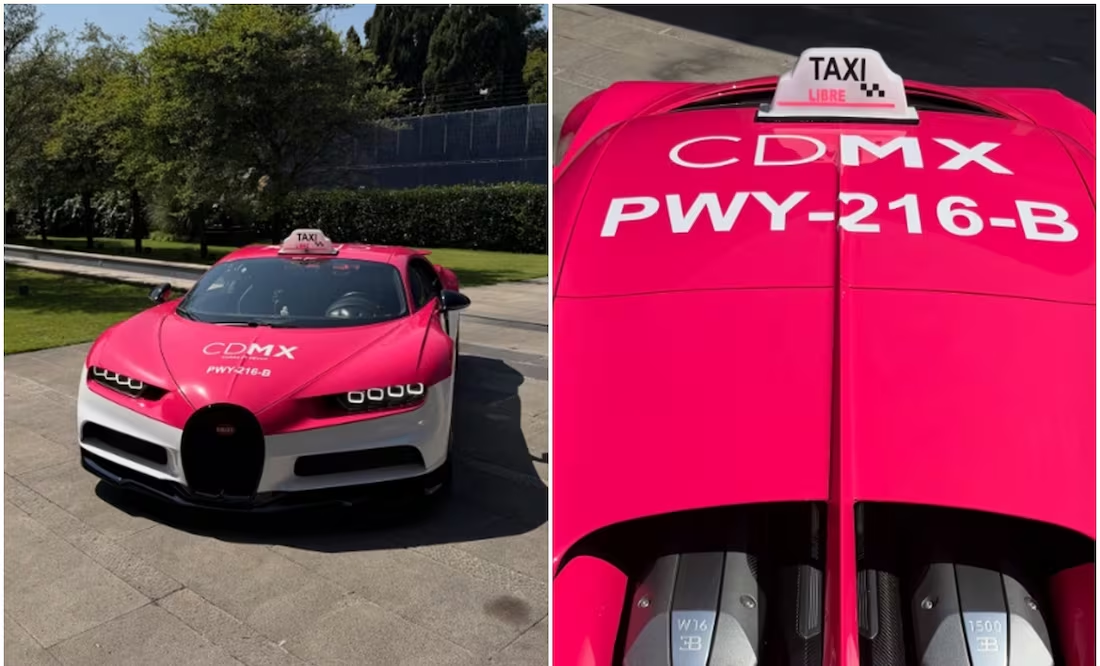 «México superando a la IA»: transforman un Bugatti en taxi y causa furor en TikTok