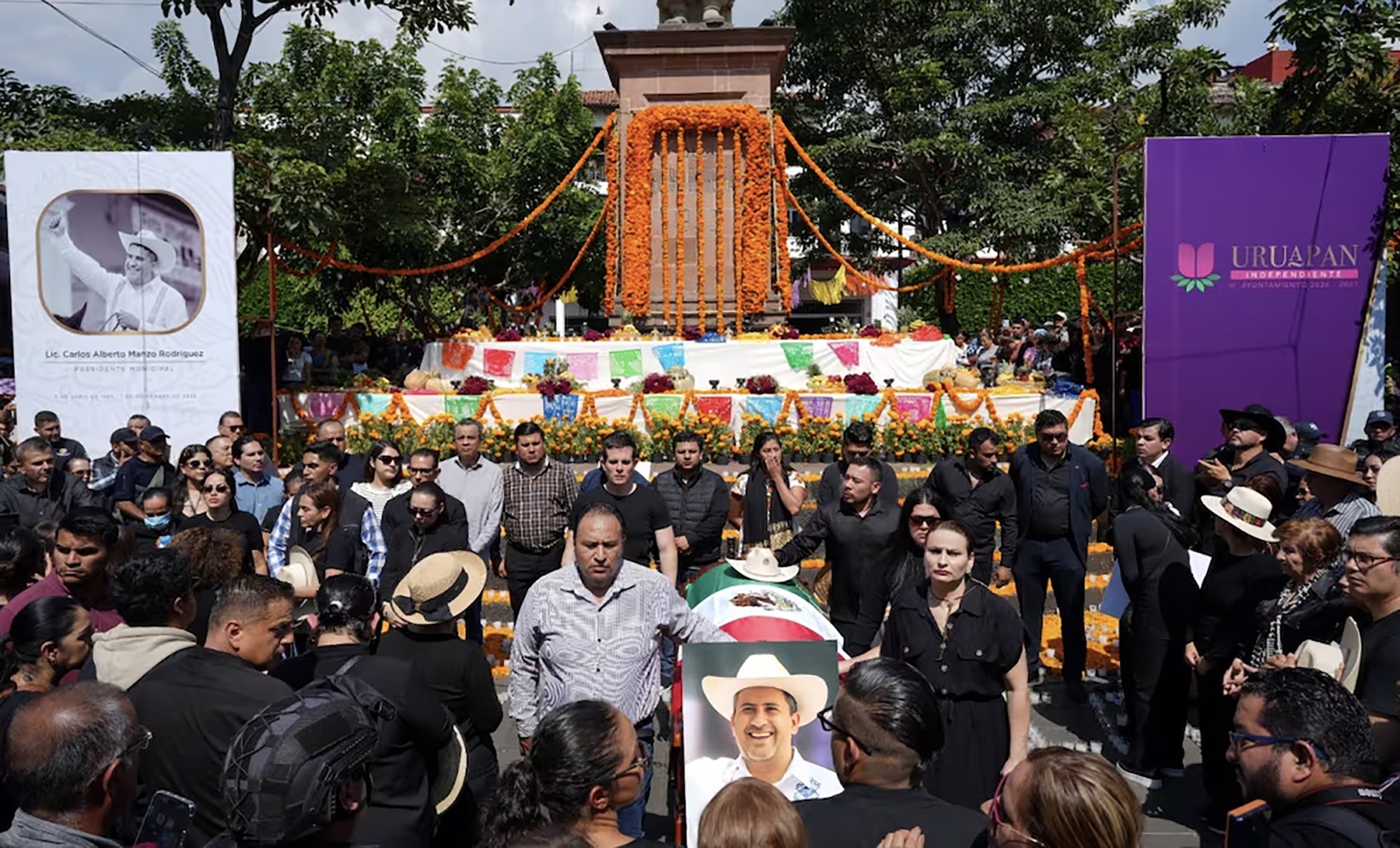 Uruapan despide a su alcalde