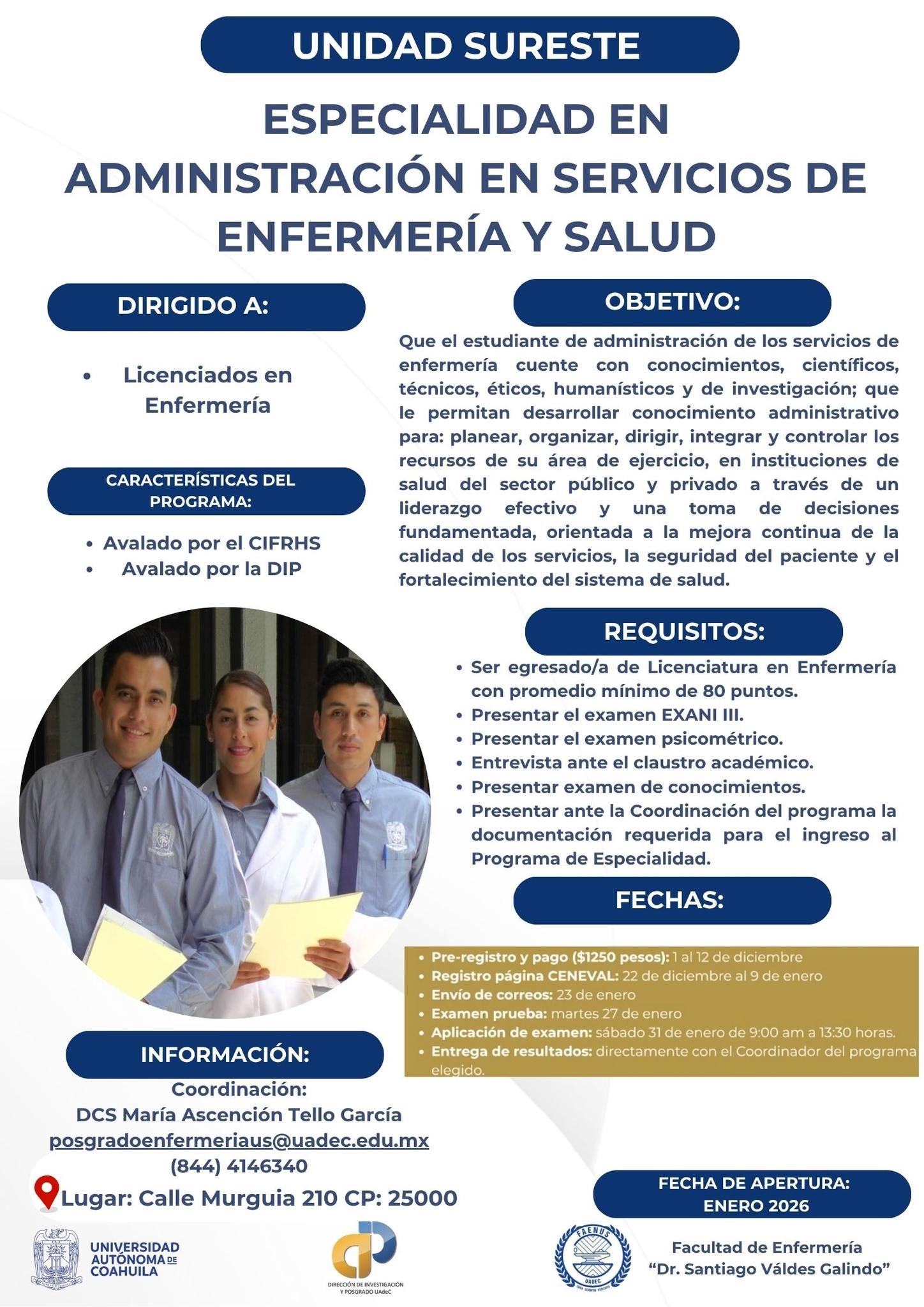 Preparará UAdeC a administradores de servicios de salud