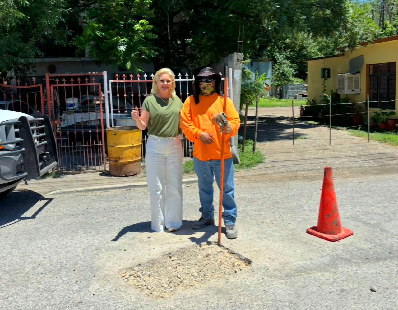 ¡El trabajo no se detiene! Laura Jiménez Intensifica campaña permanente de Bacheo