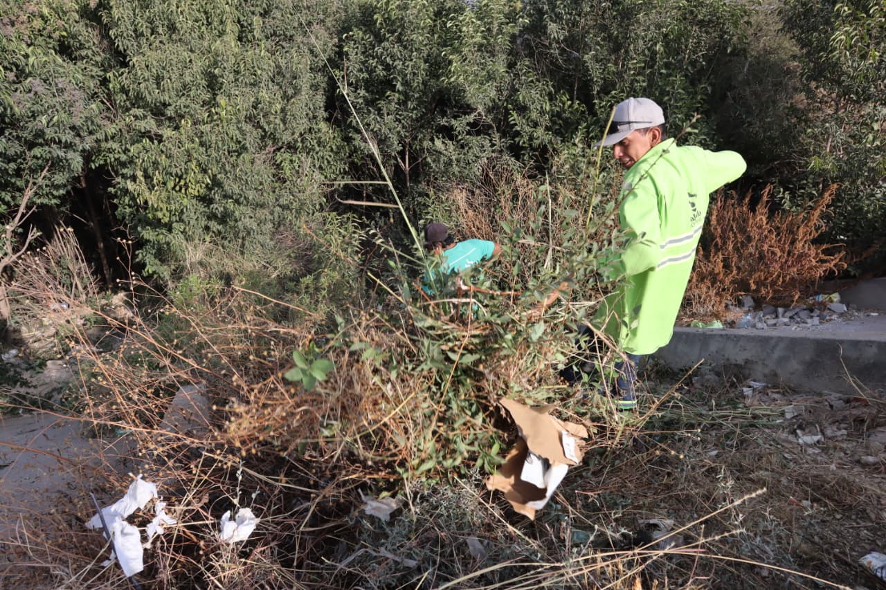Realiza Gobierno de Saltillo intensa jornada de limpieza en el arroyo ‘Pereyra’