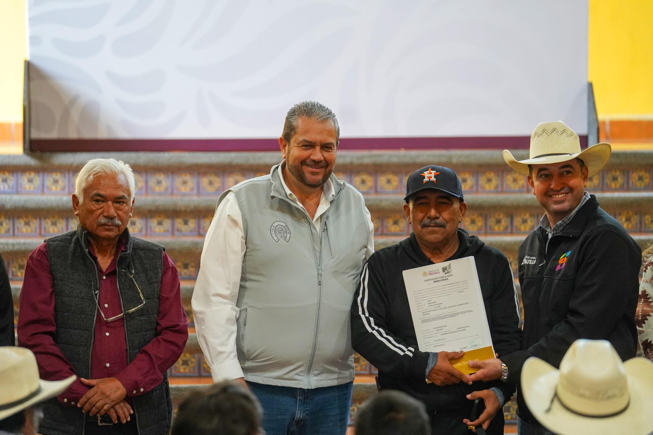 Acercan servicios del Registro Agrario Nacional a comunidades rurales de Ramos Arizpe