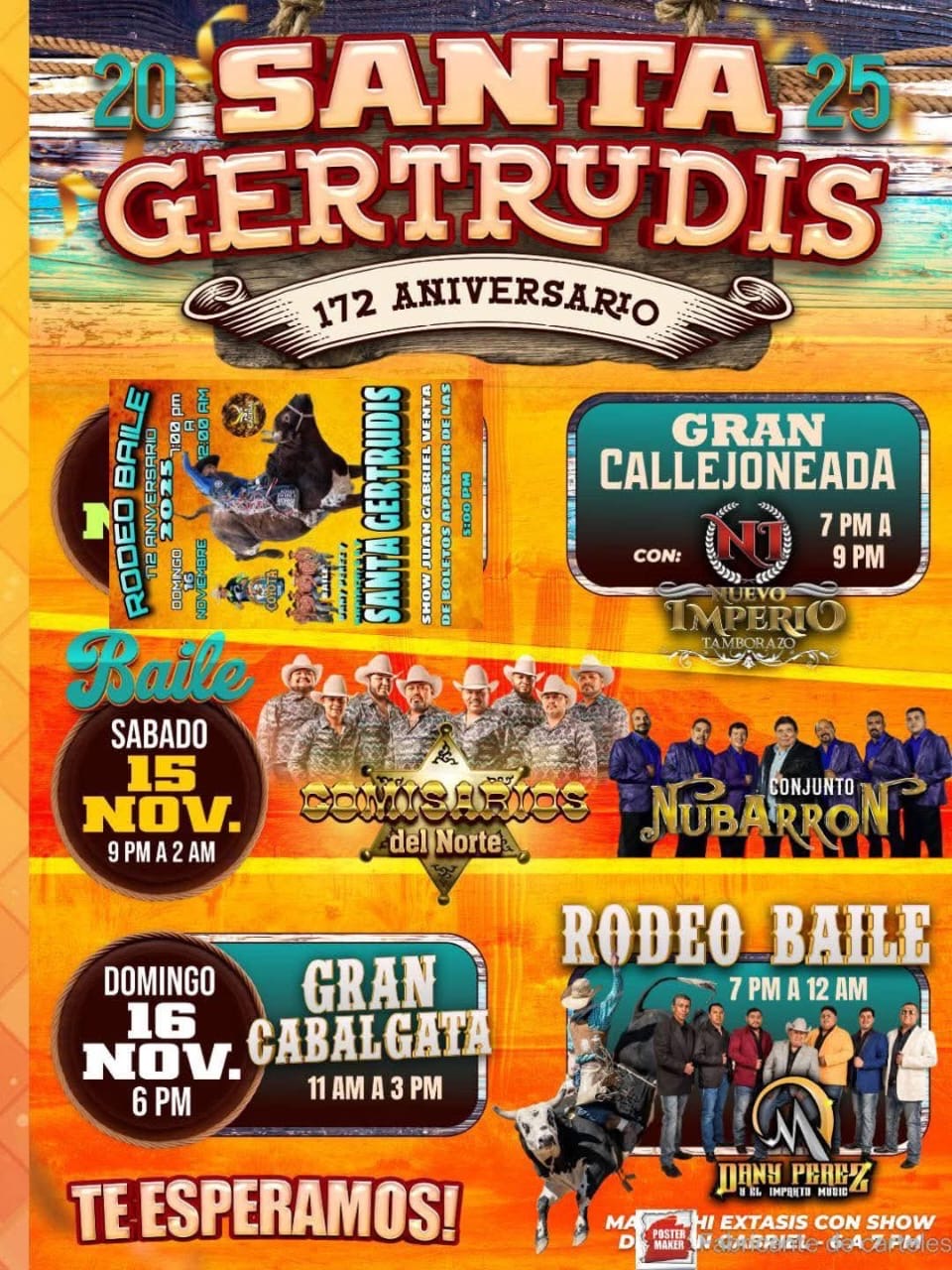 CONGREGACIÓN SANTA GERTRUDIS INVITA A FESTEJOS TRADICIONALES