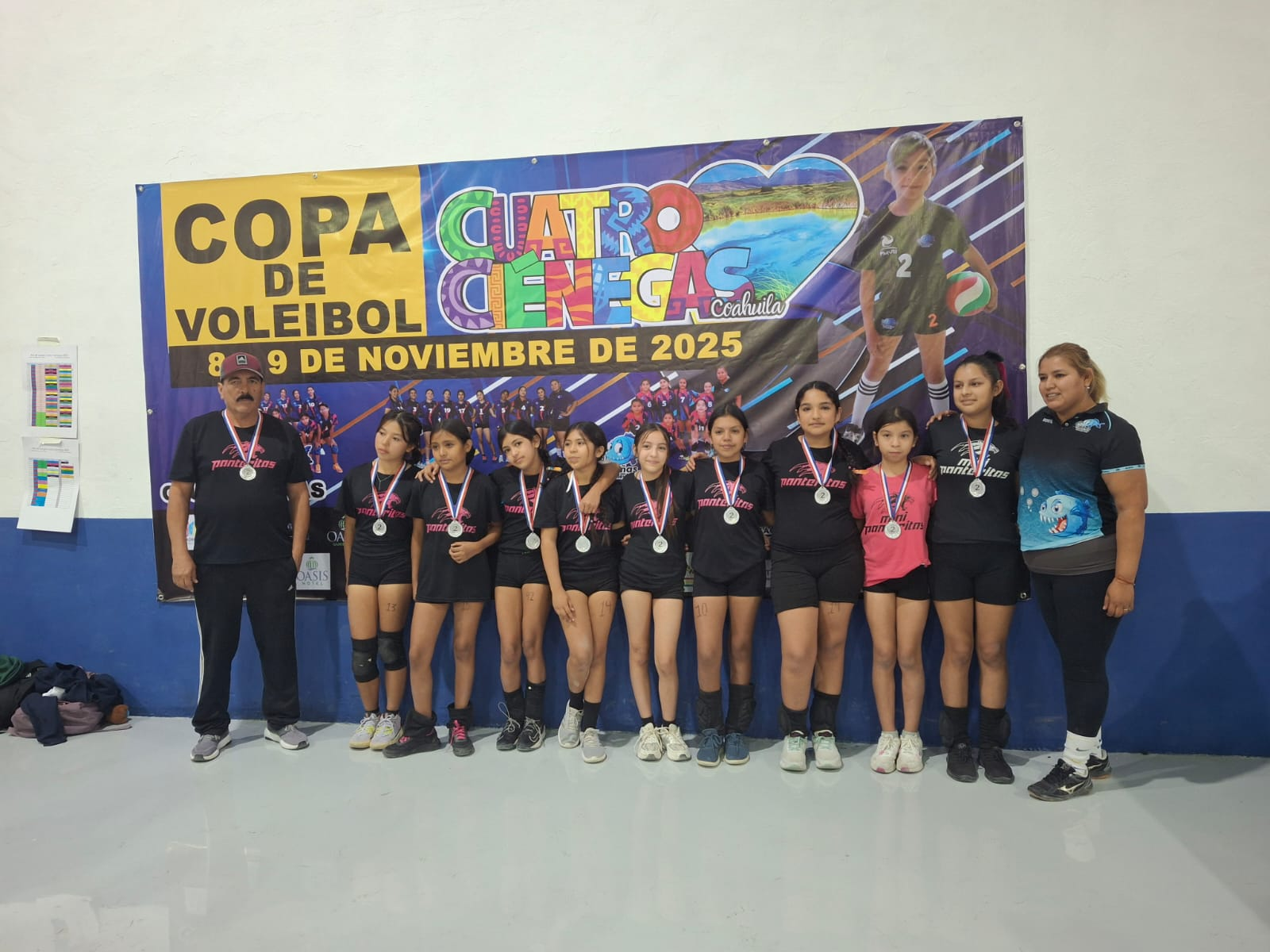 Éxito rotundo en la Copa de Voleibol Cuatro Ciénegas, impulsada por Juliana López Medina