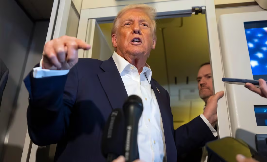 Trump dice a reportera: «¡Cállate, cerda!», al ser cuestionado sobre el caso Epstein