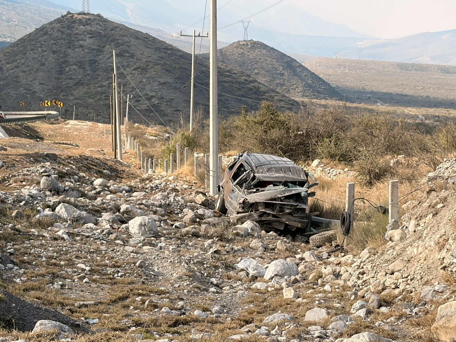 MUERE JOVEN TRAS VOLCADURA EN LA CARRETERA MTY–SALTILLO