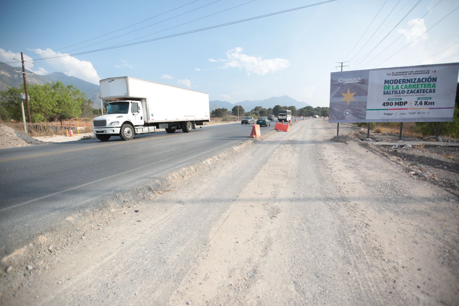 Avanza ampliación de la Saltillo-Derramadero