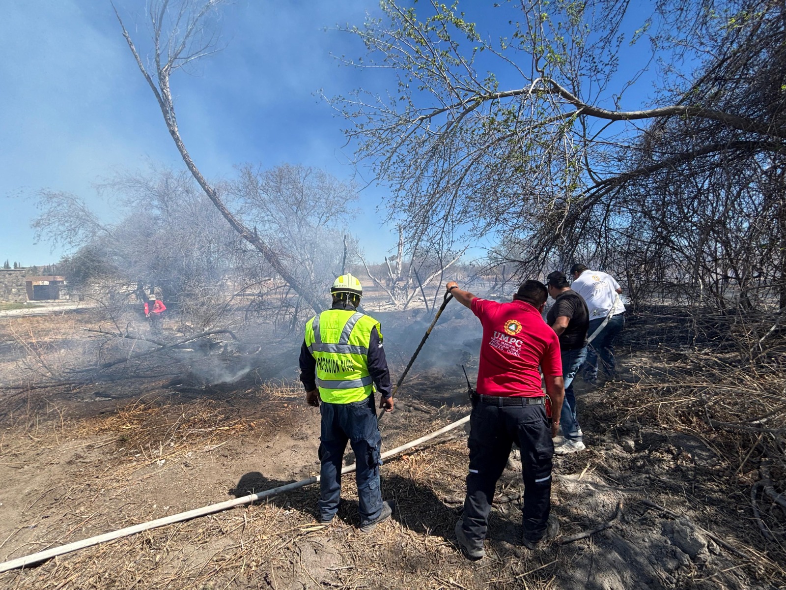 Preparados bomberos de Paras para combatir los incendios forestales
