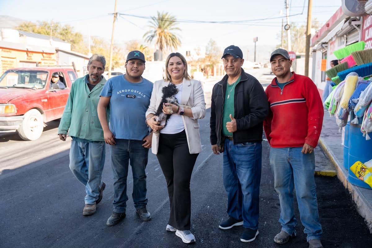 Pavimentan en Castaños la Calle 5 de Mayo en la H-47