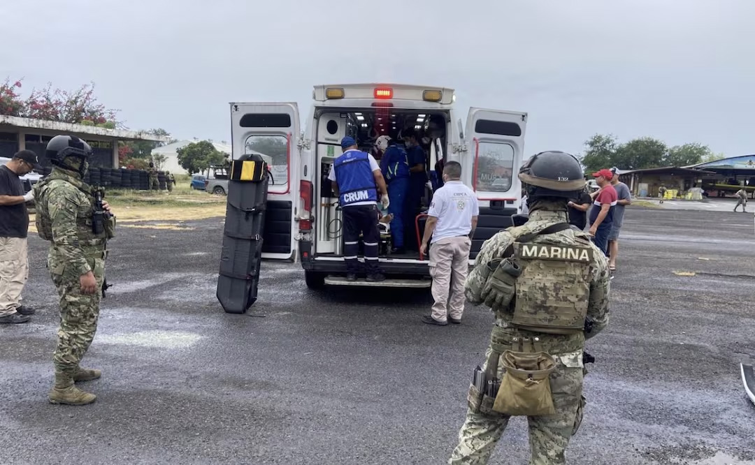 Trasladan vía aérea a heridos