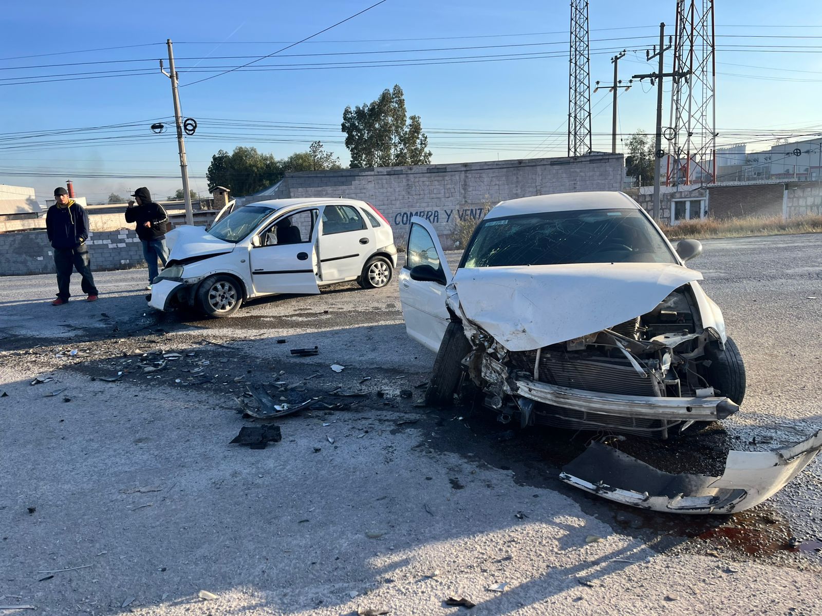 Por cargar gasolina provoca accidente