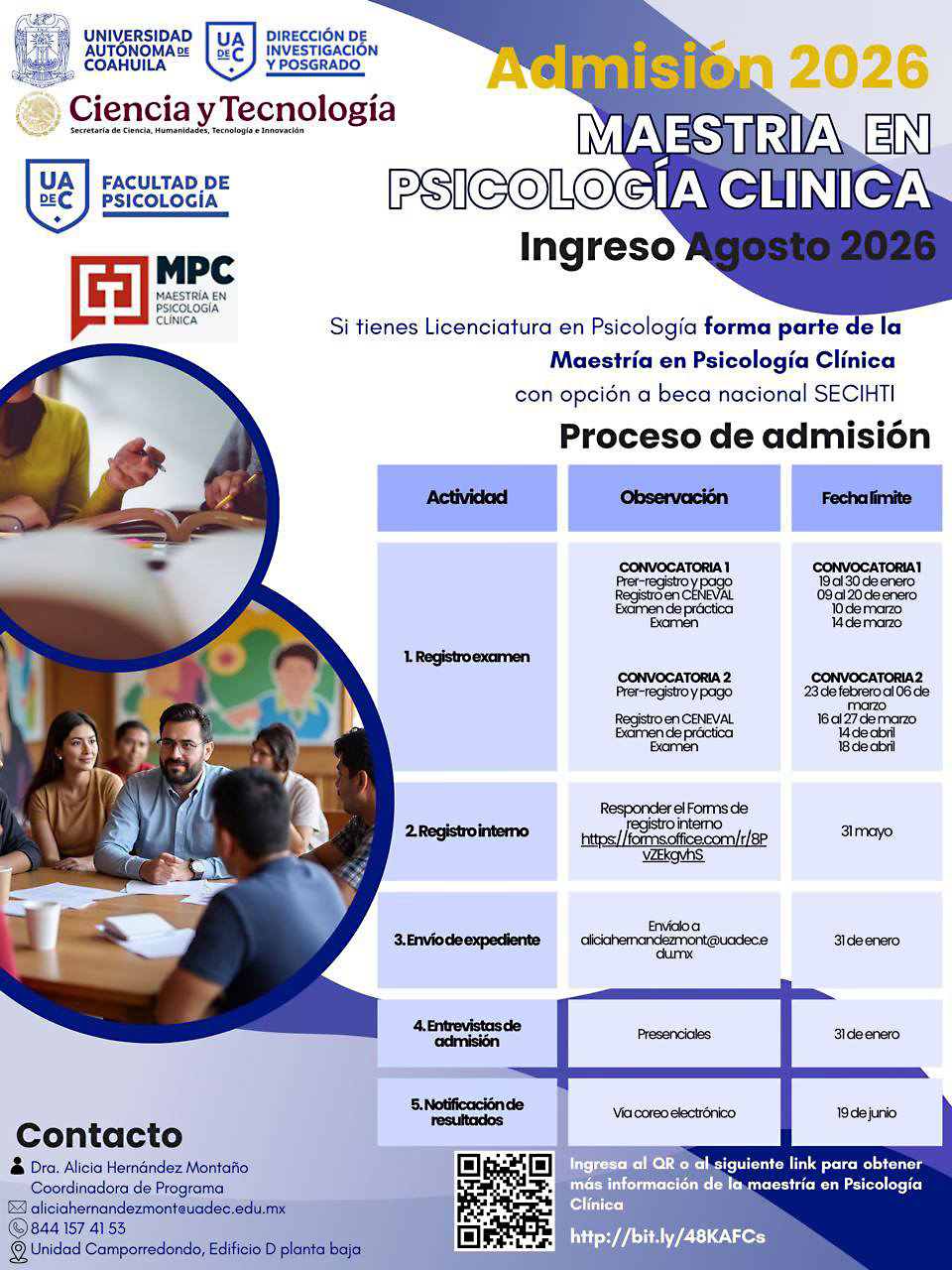 Abre UAdeC maestría en Psicología Clínica