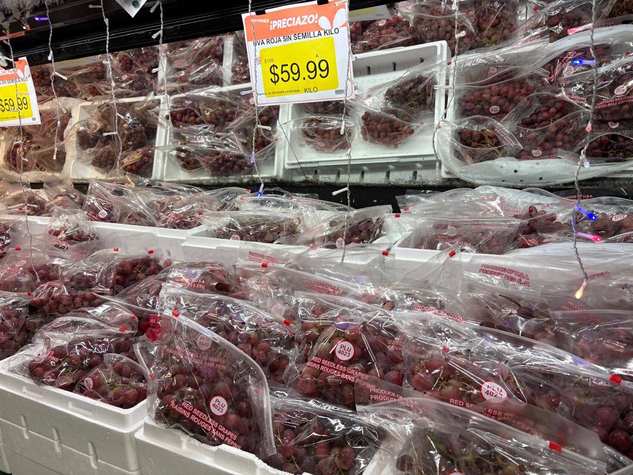 Bajan los precios de uvas y licores