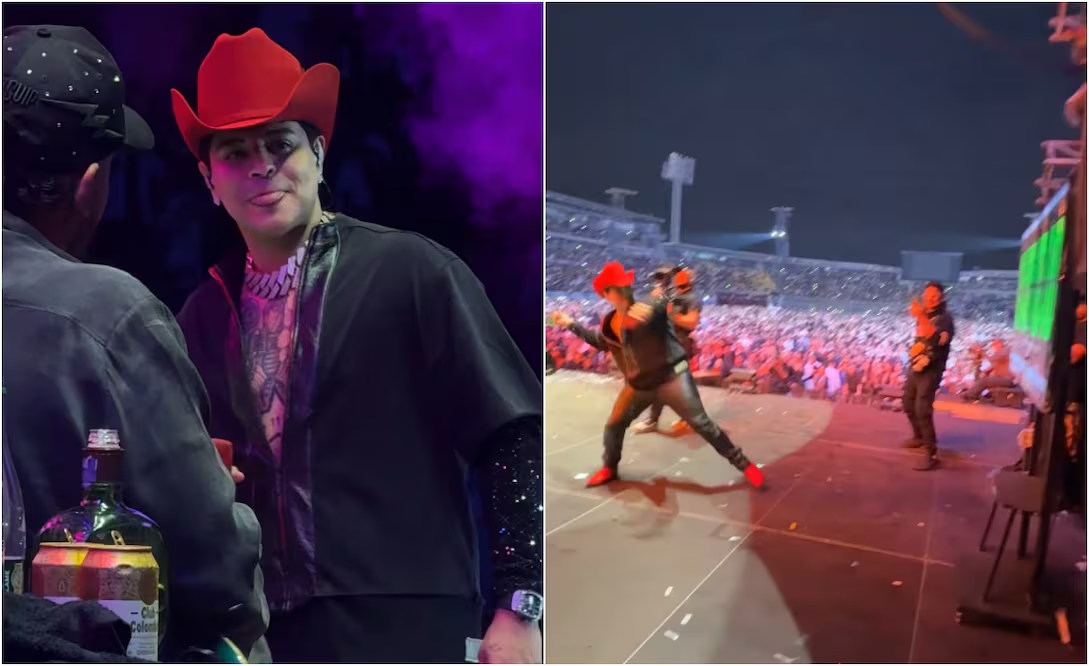 Eduin Caz rompe pantalla en festival colombiano que cronometraba la presentación de Grupo Firme