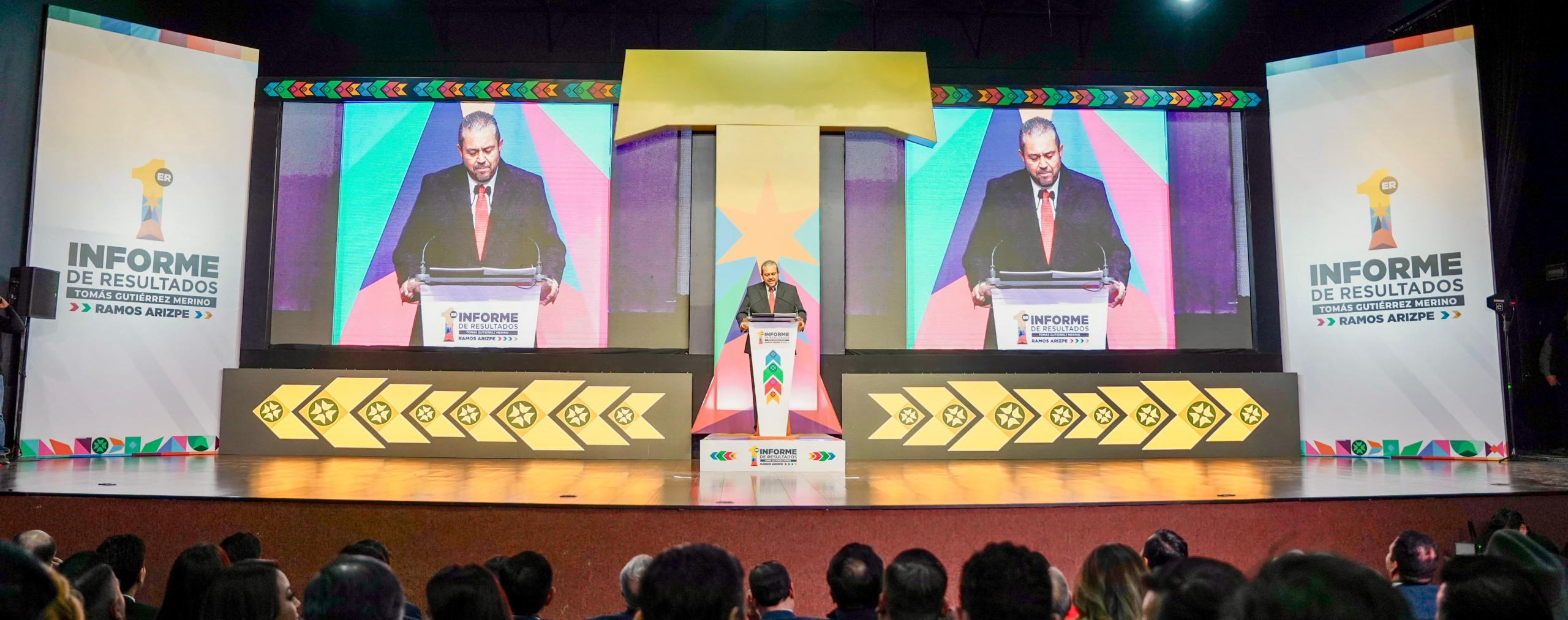 Rinde Tomás Gutiérrez su Primer Informe de Resultados con el respaldo de Manolo Jiménez