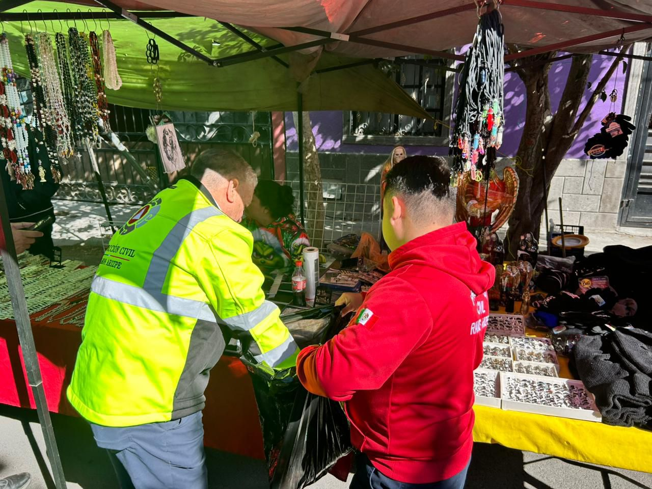 En operativo de prevención, PC de Ramos asegura pirotecnia