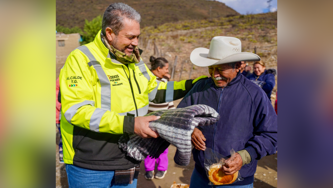 Encabeza Tomás Gutiérrez acciones de apoyo invernal; acude a Cañada Ancha