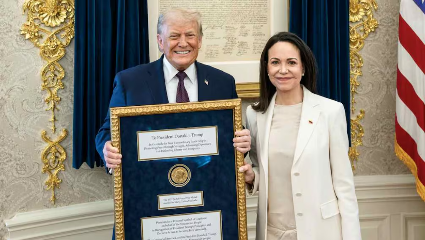 Trump dice que podría «involucrar» a Corina Machado en el futuro de Venezuela; «María, quizás podamos hacerlo»