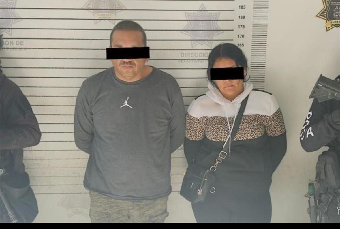 Detienen a pareja tras persecución
