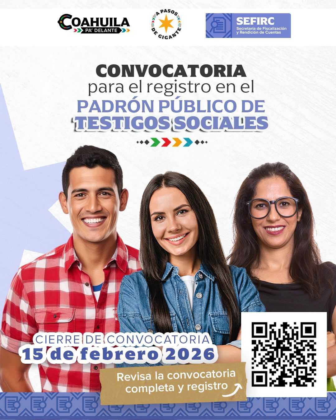Busca Coahuila testigos sociales