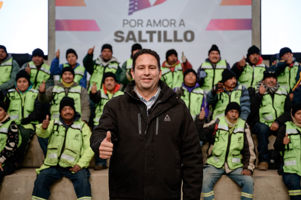 Van con todo Manolo y Javier en el embellecimiento urbano de Saltillo