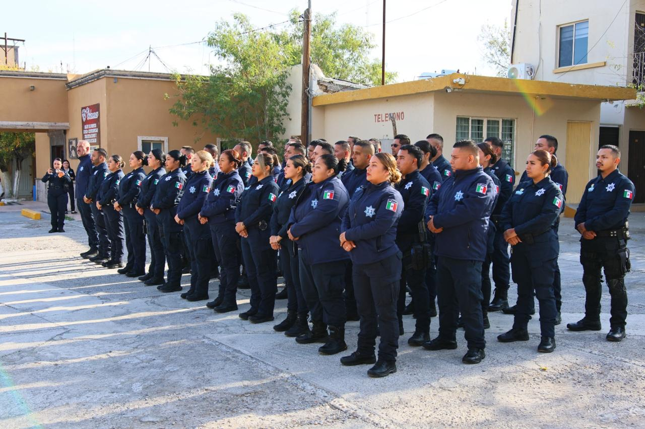 Seguridad de Sabinas, prioridad permanente: Chano Díaz Iribarren en el Día del Policía