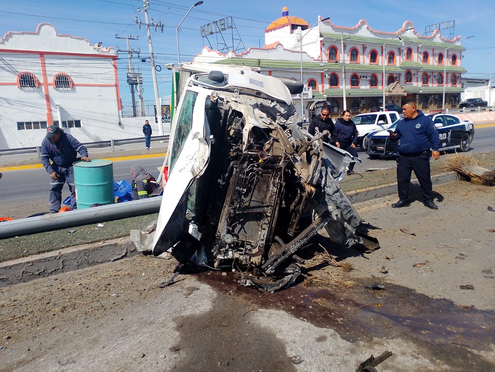 Dos lesionados tras fuerte accidente vial