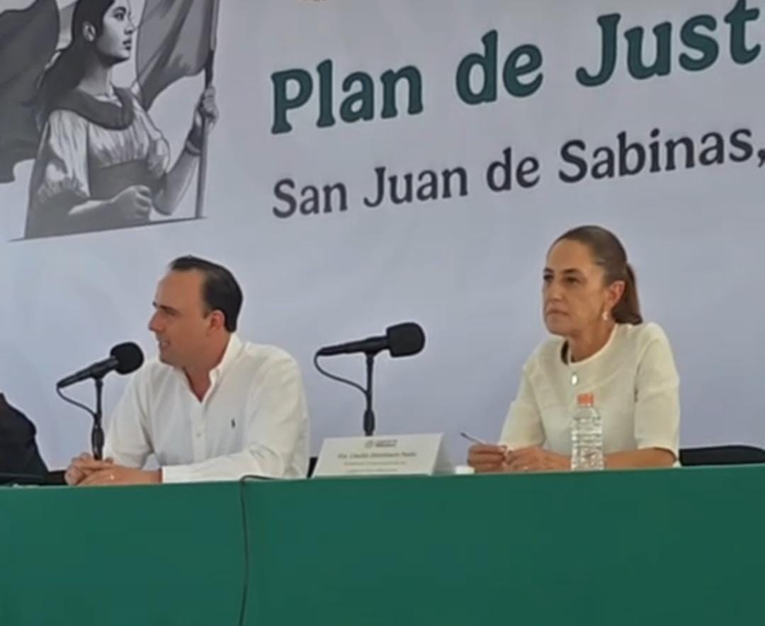 Sheinbaum y Manolo Jiménez refuerzan empleo y justicia en RC