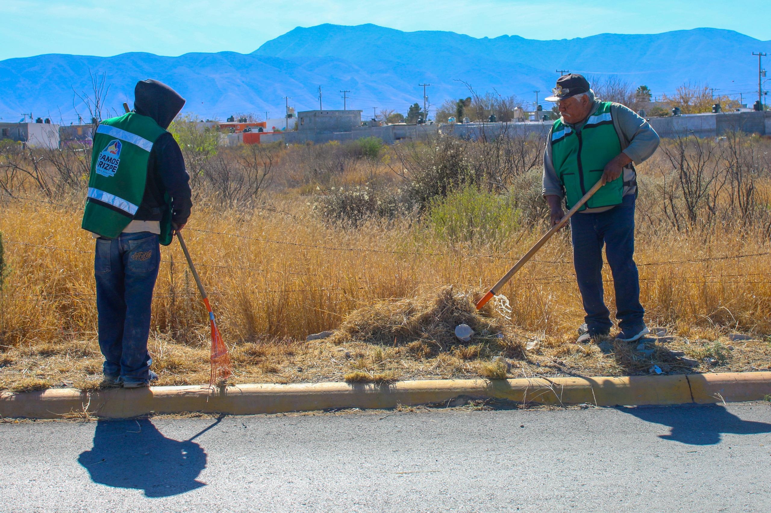 Refuerza limpieza urbana Gobierno de Ramos Arizpe
