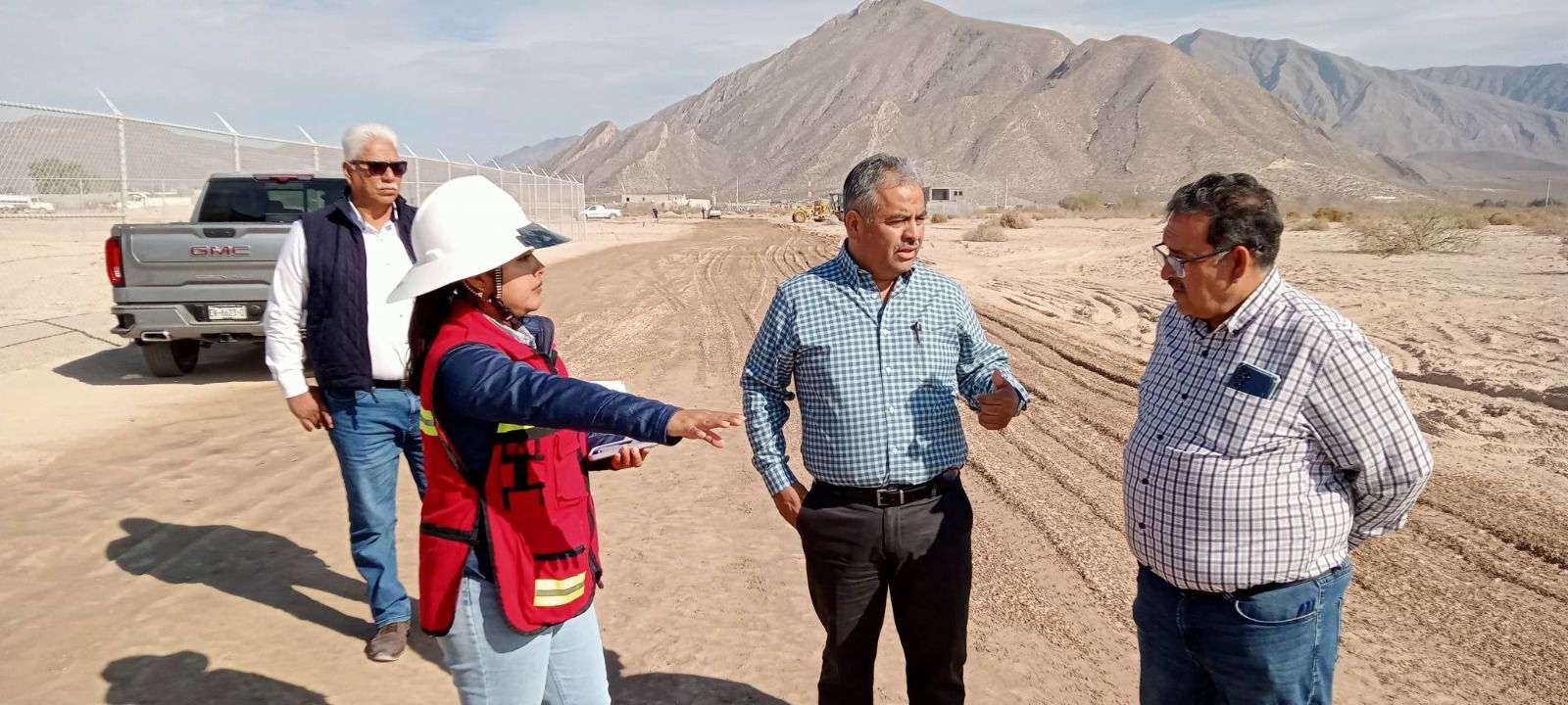 Supervisa Víctor Leija avance de la planta tratadora de aguas residuales