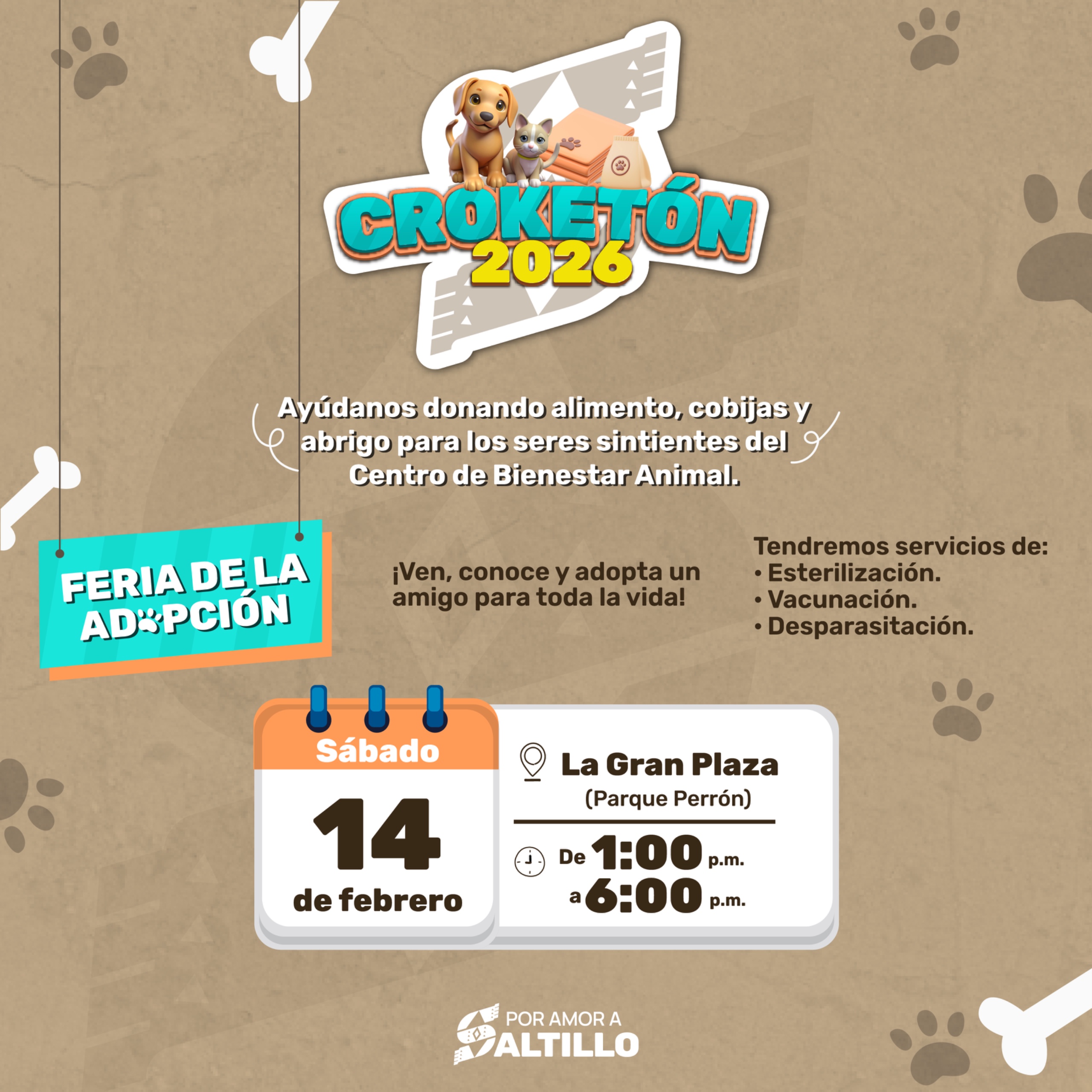 Invitan a las y los saltillenses a sumarse al Croquetón 2026