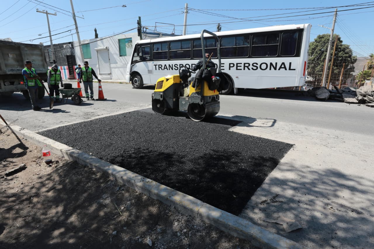 Intensifica Saltillo trabajos de rehabilitación de la Calzada Antonio Narro