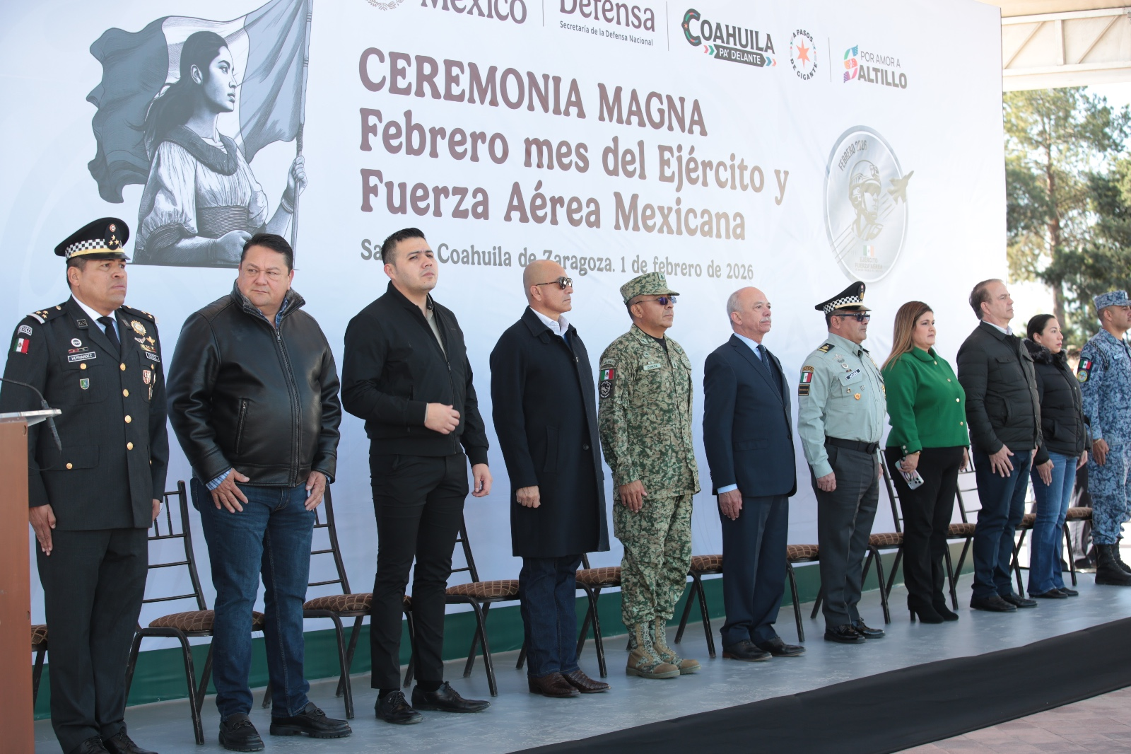 COAHUILA REAFIRMA SU RESPALDO A LAS FUERZAS ARMADAS AL INICIAR LA CAMPAÑA “FEBRERO, MES DEL EJÉRCITO Y FUERZA AÉREA MEXICANA”