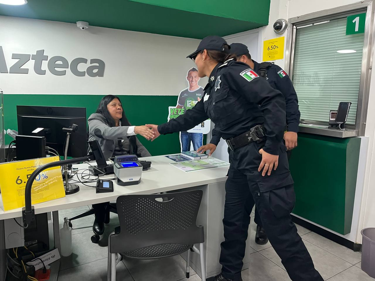Despliega Comisaría policías y K9 en bancos y cajeros