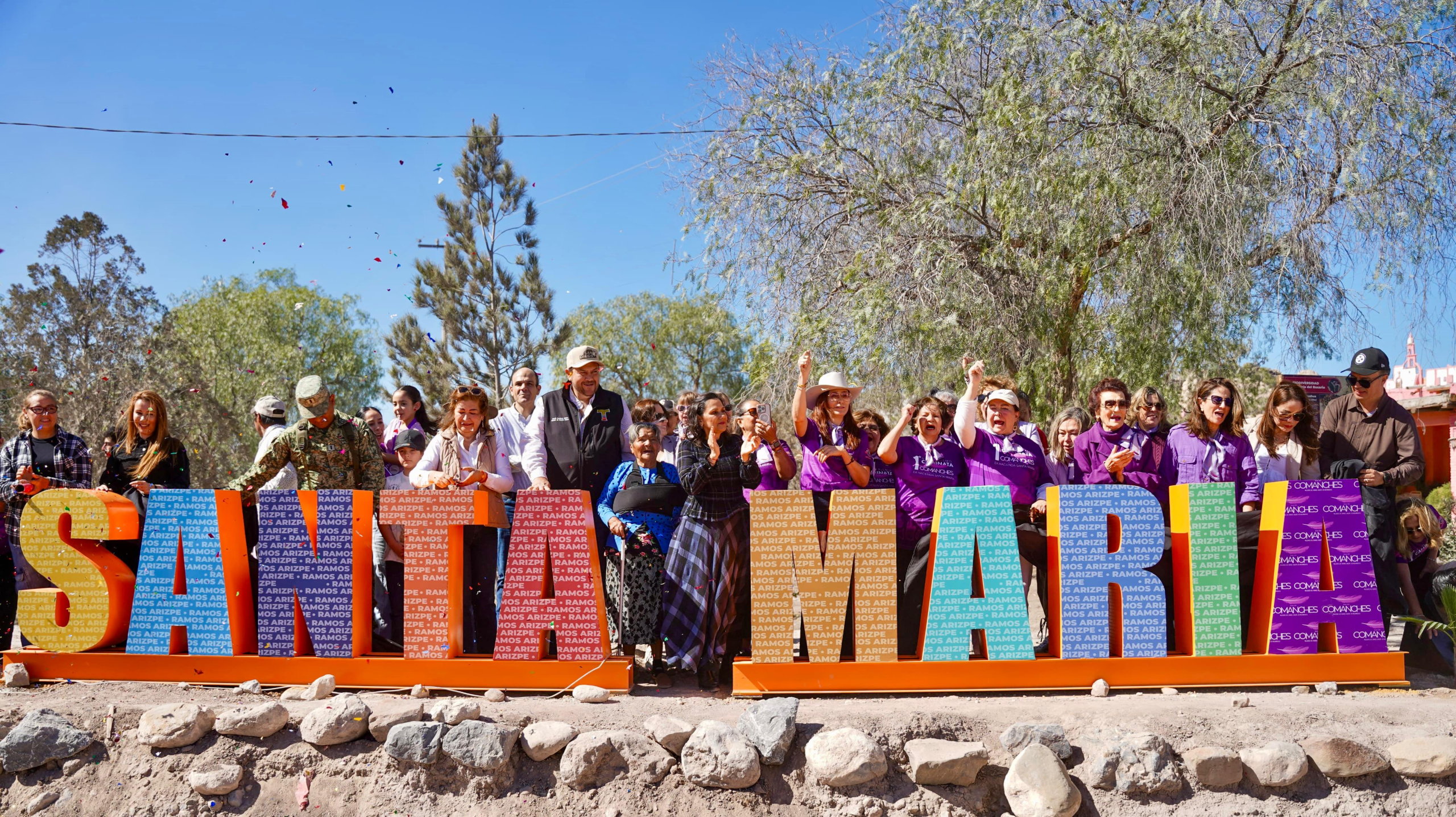 Dignifican identidad de la comunidad de Santa María