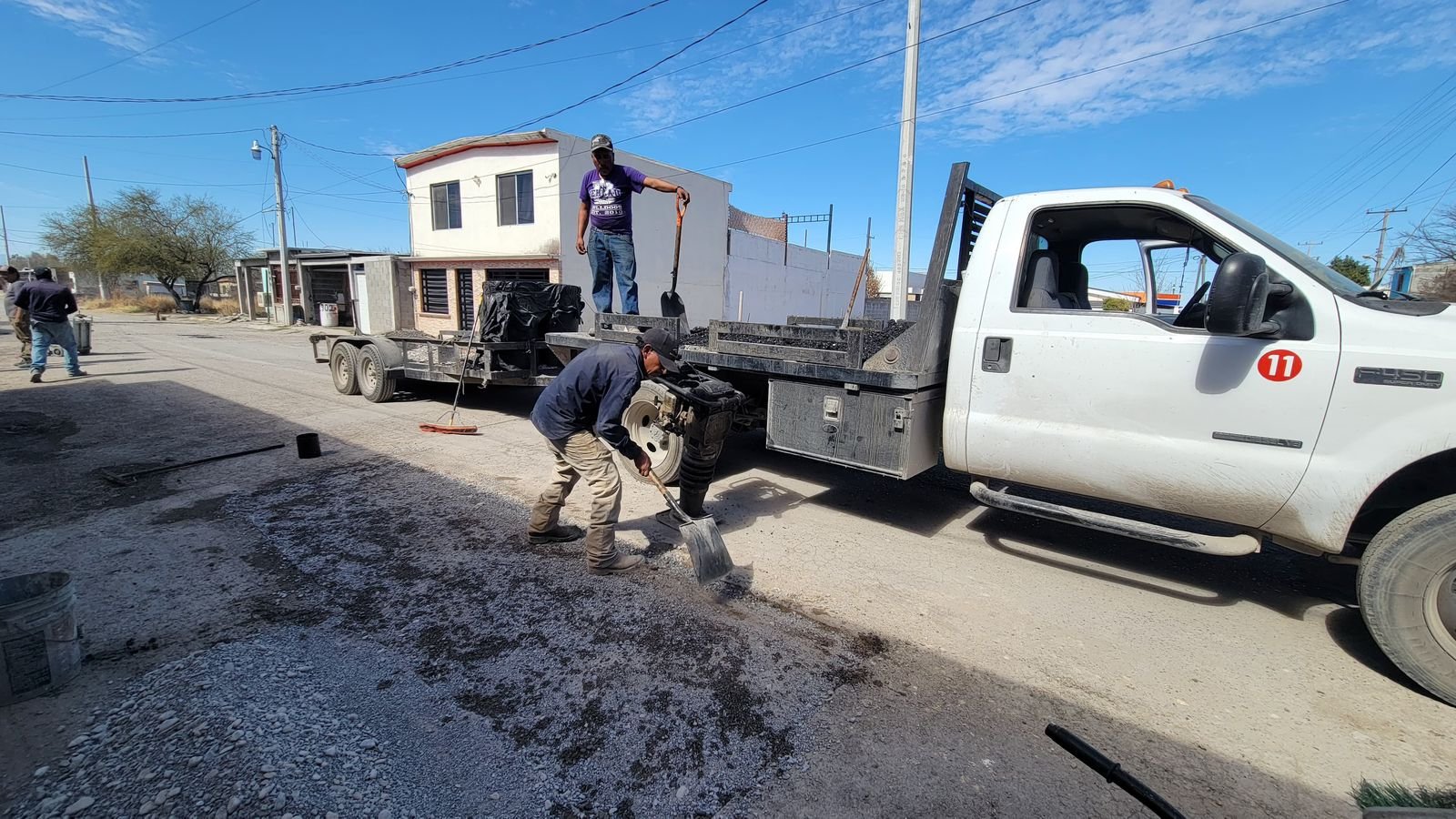 Avanza programa permanente de bacheo en beneficio de las familias muzquenses