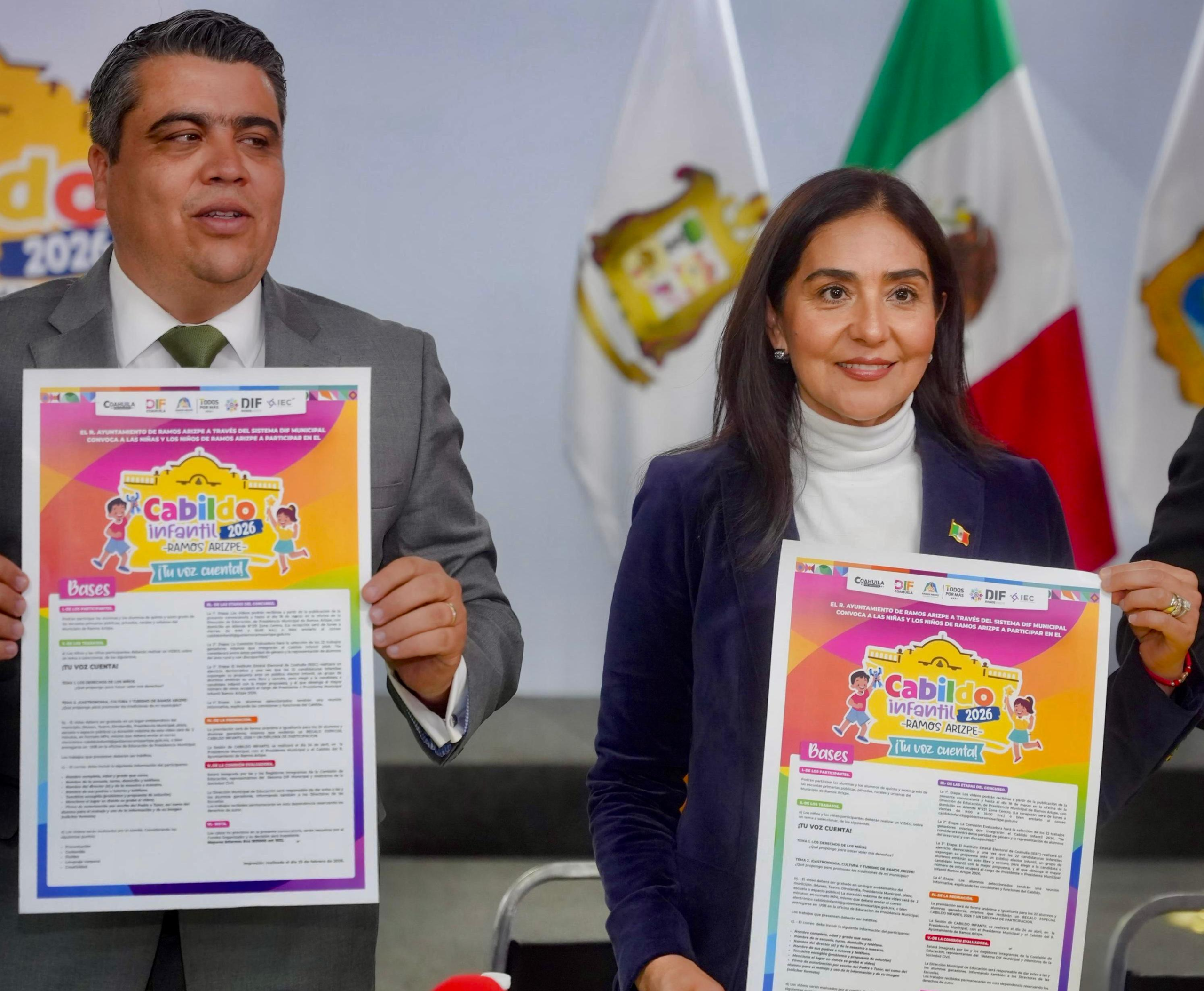 Convocan a niñas y niños de Ramos Arizpe al Cabildo Infantil 2026