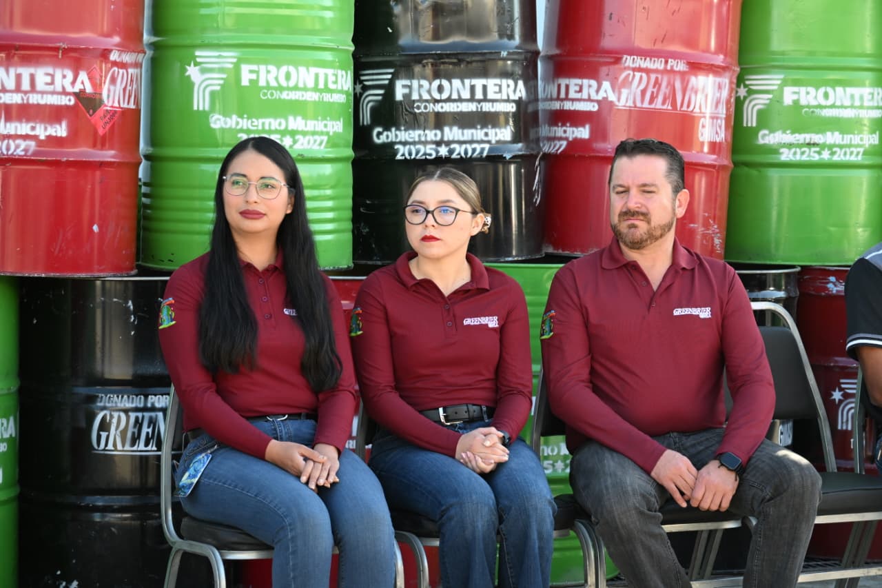 Contribuyen empresas con Frontera al donar tambos